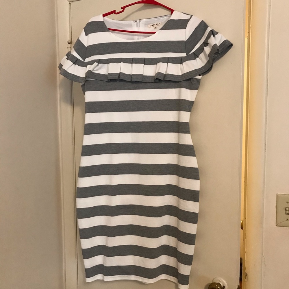 JessaKae Striped Midi Dress size XL